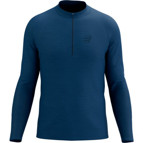  Majica Compressport Trail Half-Zip LS T-shirt Poseidon - XL Cijene