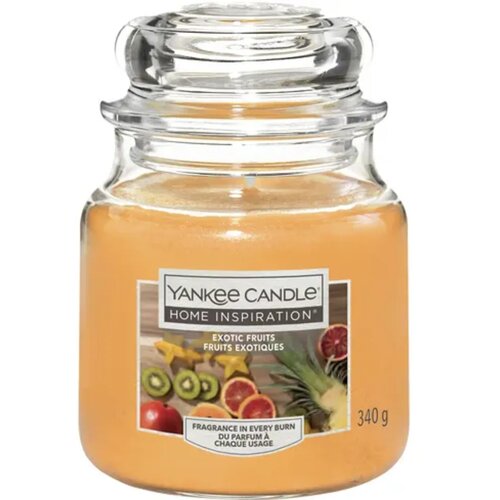 Yankee Candle Home Inspiration sveča v kozarcu Exotic Fruits - Medium Cene