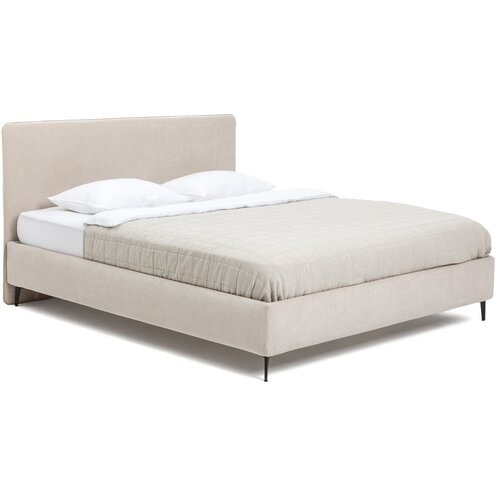 Bonami Selection Bež tapecirani bračni krevet s podnicom 180x200 cm Noira Slim – Cijene