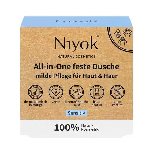 Niyok All-in-One čvrsti proizvod za tuširanje - sensitive