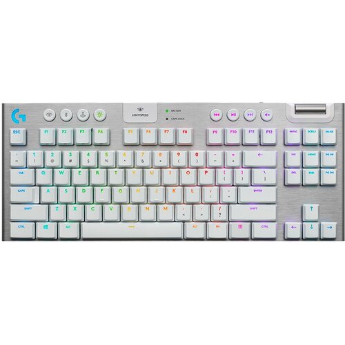 Logitech G915 X LIGHTSPEED TKL Wireless Gaming Keyboard - WHITE - US INT'L - 2.4GHZ/BT - EMEA28i-935 - TACTILE 920-012737 Cene