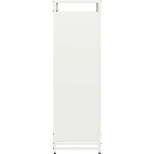  Stalak za drva bijeli 90x28x90 cm Hladno valjani čelik Slike