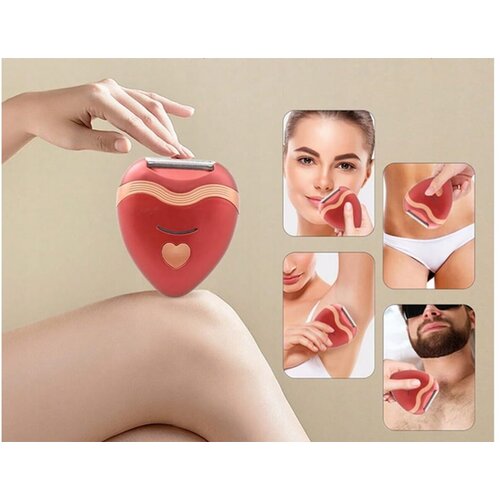  Ženski aku. mini električni epilator za noge bikini telo USB Slike