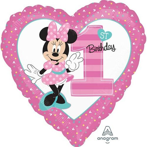 Minnie Mouse srce broj 1 balon sa helijumom Slike