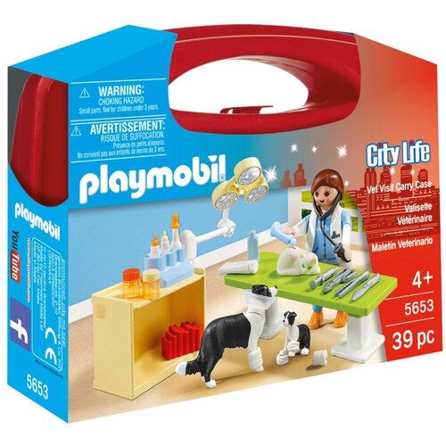Playmobil City life Odlazak kod veterinara - set u koferu ( 1046299 ) Cene