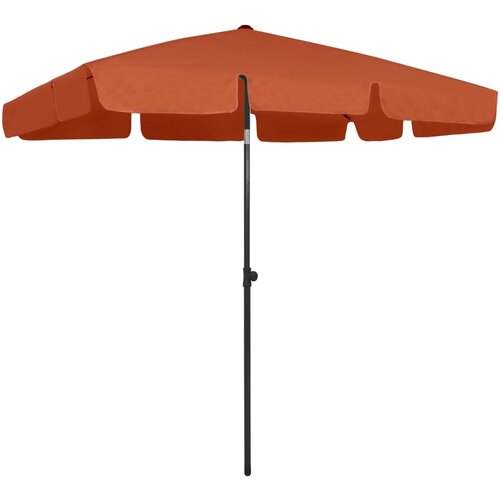 vidaXL Senčnik za na plažo terakota 200x125 cm Cene