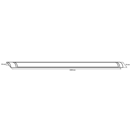 led fluorescentno svetlo LED/50W/230V 4000K 150 cm crno Slike