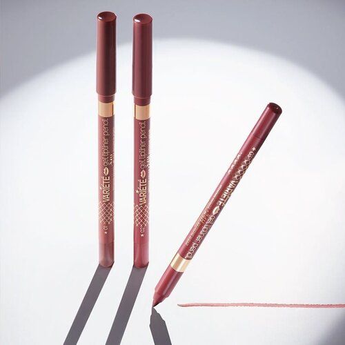 Eveline Cosmetics Vari&amp;eacute;t&amp;eacute; Gel Lipliner olovka za usne nijansa 09 Deep Brown 1 kom Slike