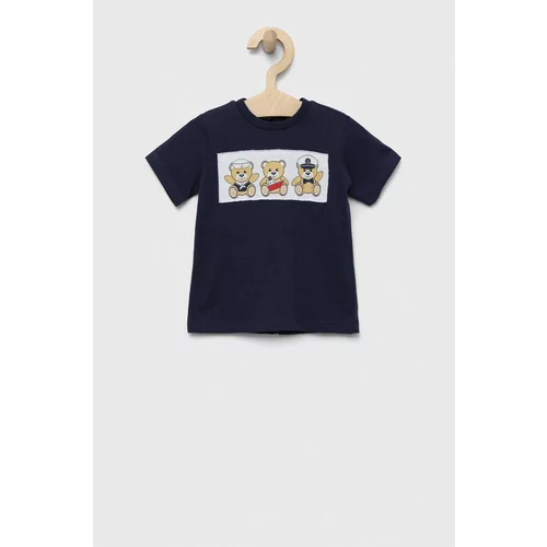 Birba Trybeyond Pamučna majica kratkih rukava za bebe boja: tamno plava, s aplikacijom