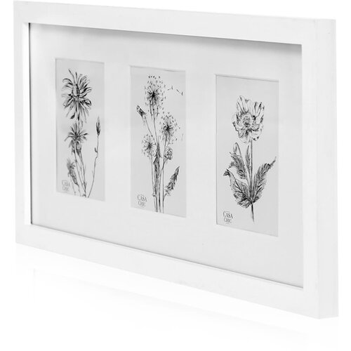 Casa Chic Moorgate, pravokotni okvir za slike, 1 okvir za 3 slike, 15 x 10 cm, nosilec, les Slike