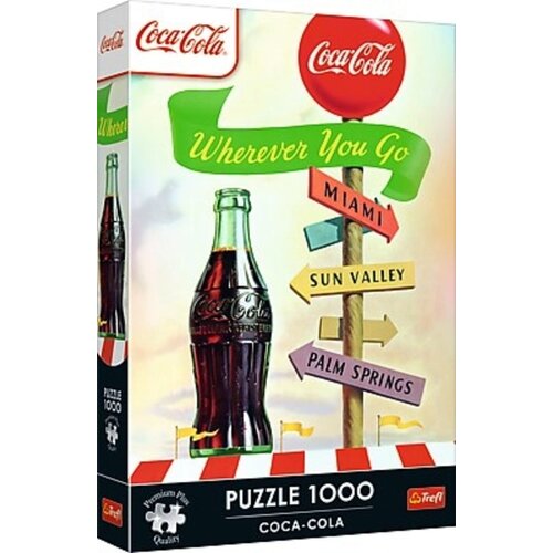 Trefl Coca-Cola kamo god ide&scaron; 1000-dijelni Premium plus quality puzzle - Cijene