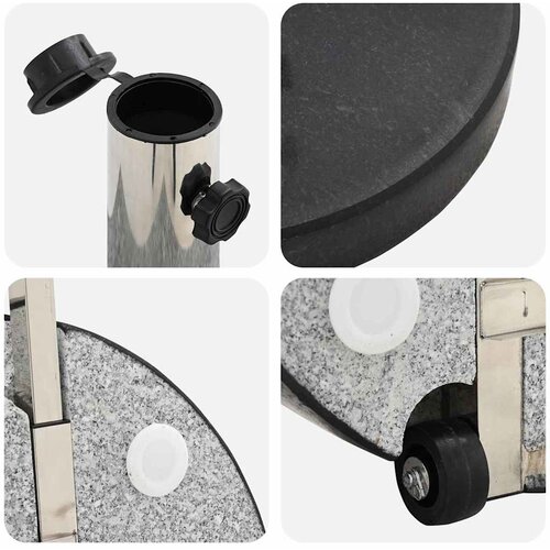  Baza za suncobran Crna &amp;Oslash; 45 x 37.5 cm Granit Slike