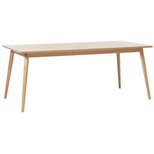 Unique Furniture Raztegljiva jedilna miza z mizno plo&amp;scaron;čo v hrastovem dekorju 190x90 cm Barrali &amp;ndash; Slike