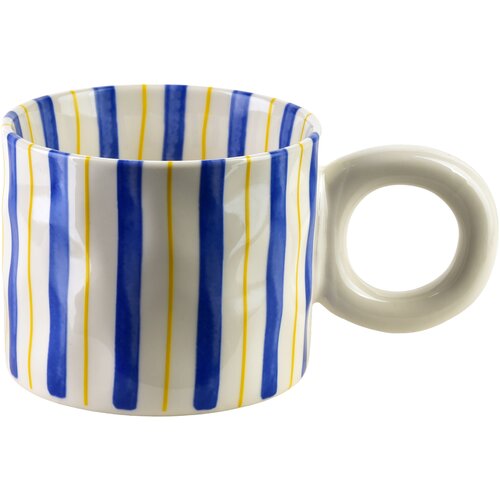 Mondex Skodelica porcelan RODI HTPC3787-SR 10x15,5x8 cm modro-rumena 1 kos, (5000179573) Cene