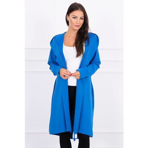 Kesi Cardigan with oversize print purple-blue Cene