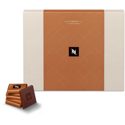 Nespresso Sweet Treats kockice mlečne čokolade sa komadićima slane karamele Slike