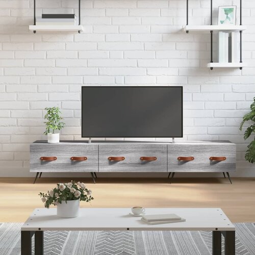 The Living Store TV omarica siva sonoma 150x36x30 cm inženirski les - TV Omarica, (21434429) Slike