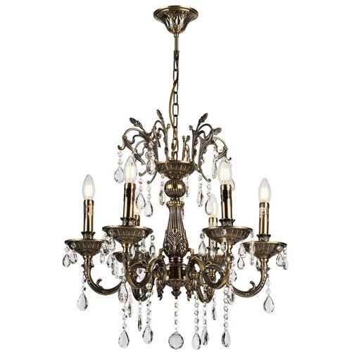 Brilagi Luster na lancu CLASSIC 6xE14/60W/230V mesing Slike