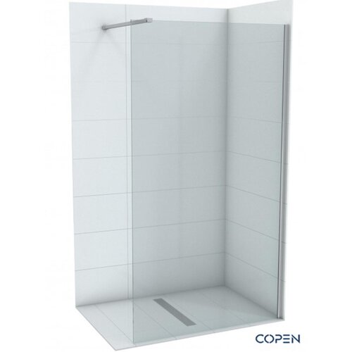 Copen Tuš paravan - stena C-02-S110 Monte srebrni ram 110x200cm providno staklo Cene