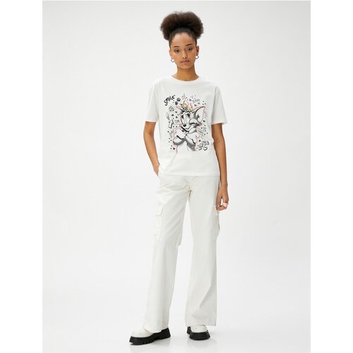 Koton T-Shirt - Ecru Slike
