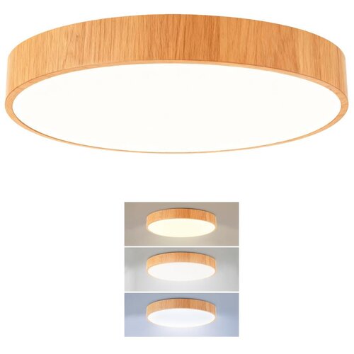 Brilagi LED Plafonsko svetlo POOL LED/36W/230V 3000/4000/6000K prečnik 30 cm dekor drveta Cene