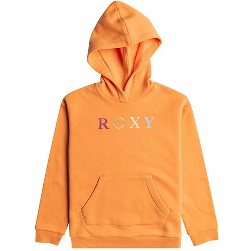 Roxy Otroški pulover WILDESTDREAMSHB OTLR oranžna barva, s kapuco