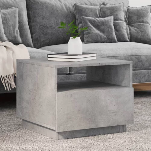  Stolić za kavu s LED svjetlima siva boja betona 50 x 49 x 40 cm