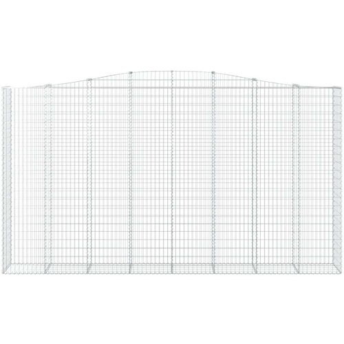  Lučne gabionske ko&amp;scaron;are 5 kom 400x50x220/240cm pocinčano željezo Slike