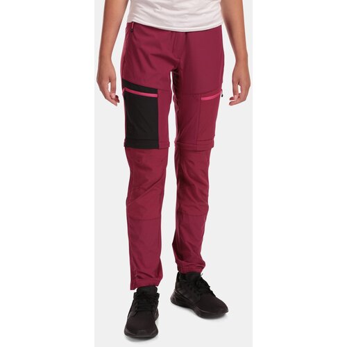 Kilpi Women's outdoor detachable trousers HOSIO-W Dark red Slike