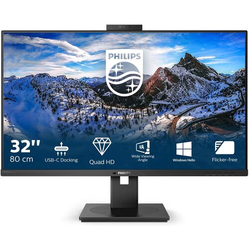 Philips 326P1H 31,5" IPS QHD monitor z USB-C "docking" postajo za prenosnik in vgrajeno webkamero Cene