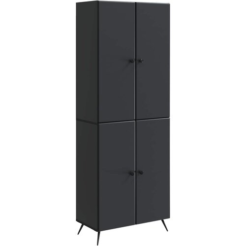  Set ormara 2 kom. Crna Konstruirano drvo 69 x 34,5 x 90 cm Slike