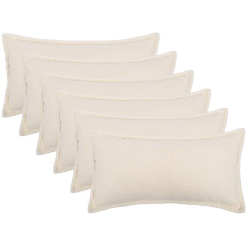  Presvlaka za jastuk 6 pcs HOUTEN Krem 40 x 70 cm Bouclé Cene