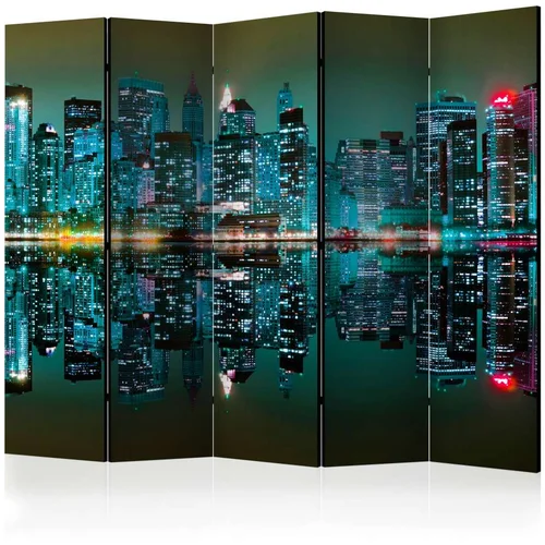  Paravan u 5 dijelova - Gold reflections - NYC II [Room Dividers] 225x172