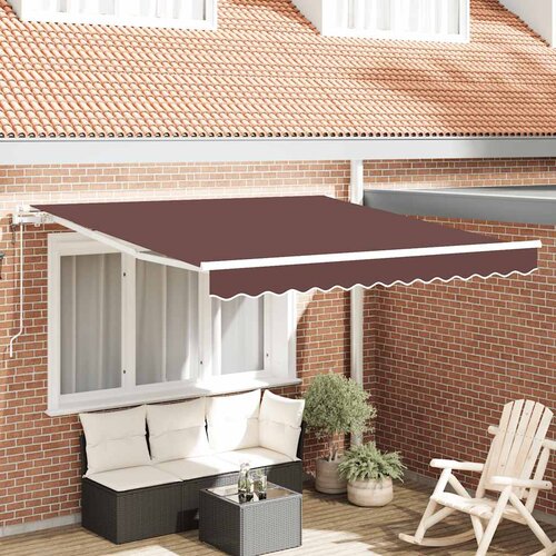 Tenda na automatsko uvlačenje smeđa 300 x 250 cm Slike