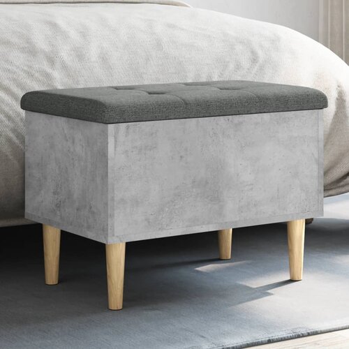 vidaXL Klop za shranjevanje betonska siva 62x42x46 cm inženirski les Cene