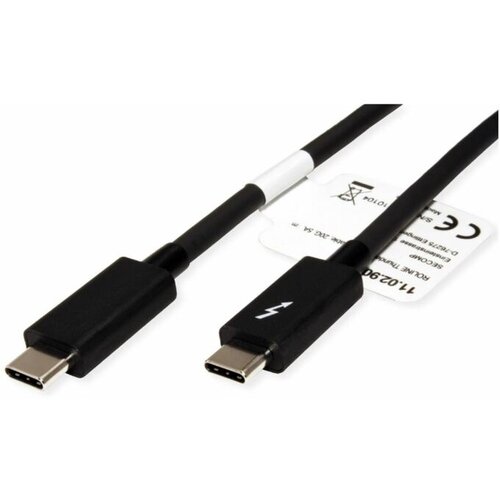 Roline Kabel Thunderbolt 3 2m 20GBit/s 5A črn 11.02.9042 Slike