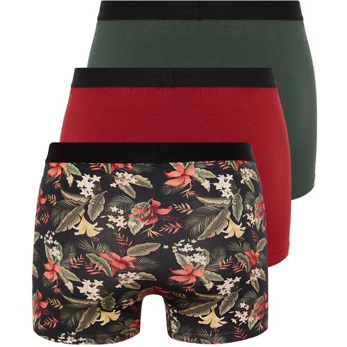 Trendyol Pack of 3 Patterned/Plain Cotton Boxers Slike