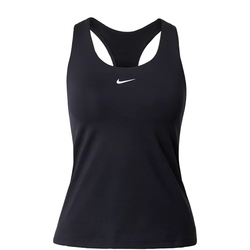 Nike Športni top 'SWOOSH' črna / bela