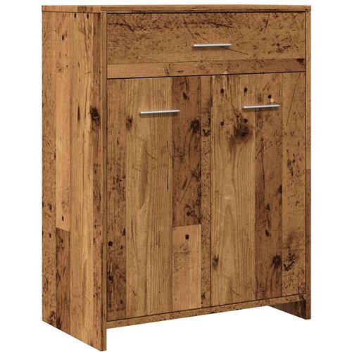 Maison Chic Kopalniška omarica - Kopalniški kabinet starinski les 60x33x80 cm inženirski les, (21794890) Cene