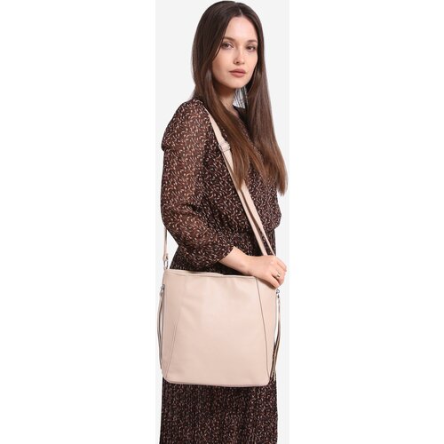 SHELOVET Classic women's beige handbag Cene
