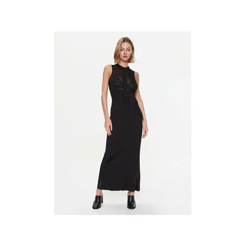Calvin Klein Pletena obleka K20K205615 Črna Slim Fit