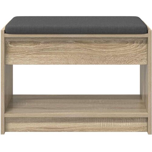  Klupa za hodnik s jastukom Sonoma hrast 63 x 38 x 45 cm - sonoma hrast 63 cm Slike