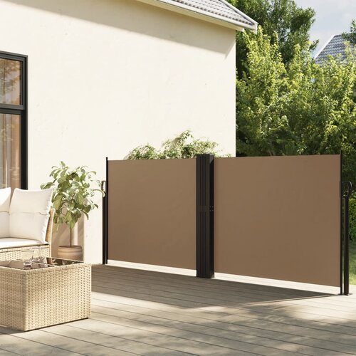  The Living Store Zložljiva stranska tenda taupe 100x1000 cm - Zložljiva Stranska Tenda, (21456678) Cene