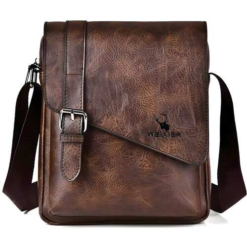  Mu&scaron;ka Crossbody Torba WEIXIER KO-35699 - Tamno Smeđa KP35699 Cene