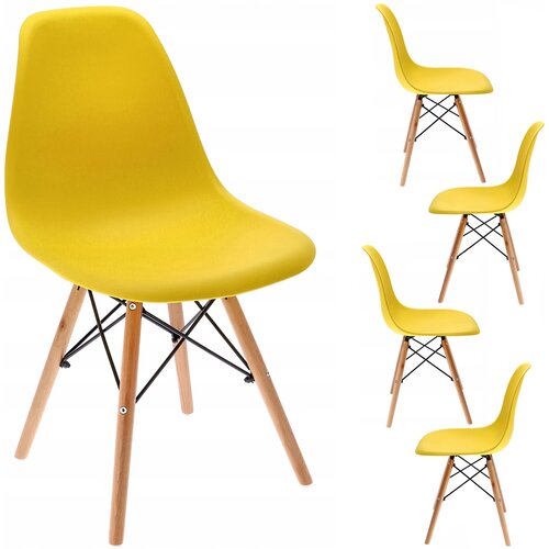 Jumi 4 x Stol EVA rumen (ikeabox), (21999149) Slike