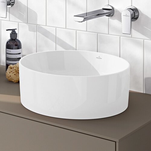 Villeroy &amp;amp; Boch 4A184001 Collaro 40 x 40 cm nadpultni umivalnik brez odprtine za armaturo Slike