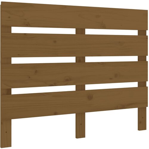 Maison Chic posteljno vzglavje - vzglavna omarica - nočna omarica medeno rjavo 100x3x80 cm trdna borovina, (21707130) Cene