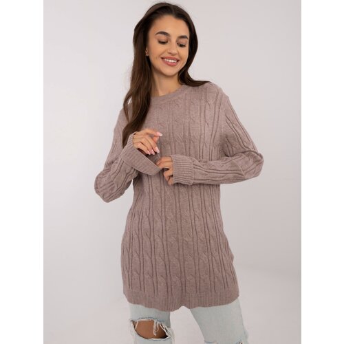 Wool Fashion Italia Sweater-AT-SW-2343.88-dark beige Slike