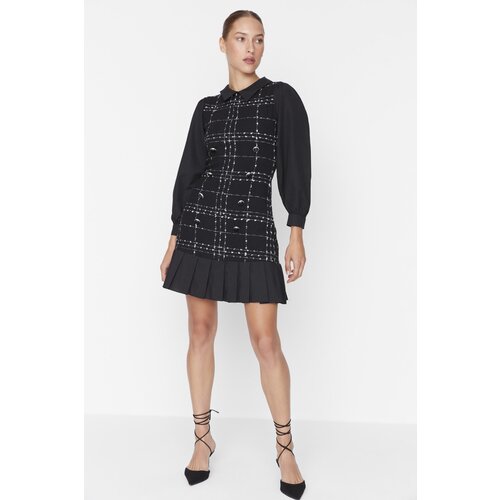Trendyol Black Collar Detailed Dress Cene