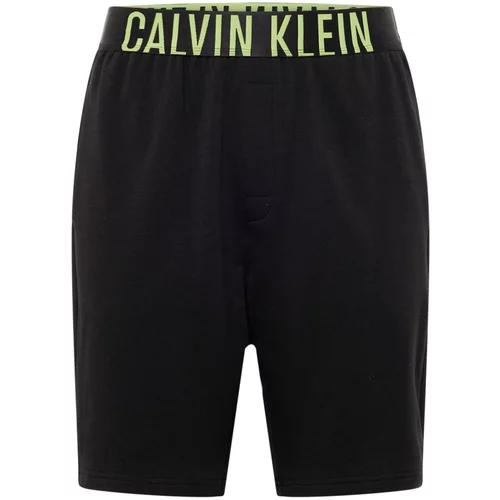 Calvin Klein Underwear Spodnji del pižame svetlo rumena / črna
